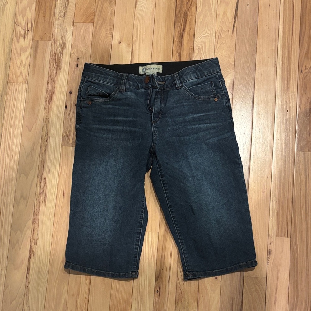 women’s Dark Blue Denim Shorts